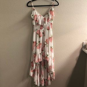 Floral high low dress